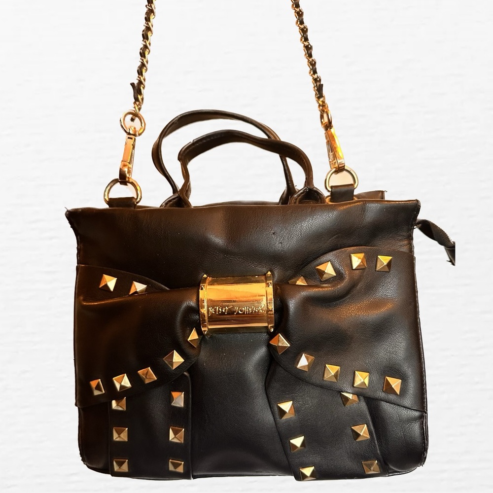 Like New Betsey Johnson Studded Handbag